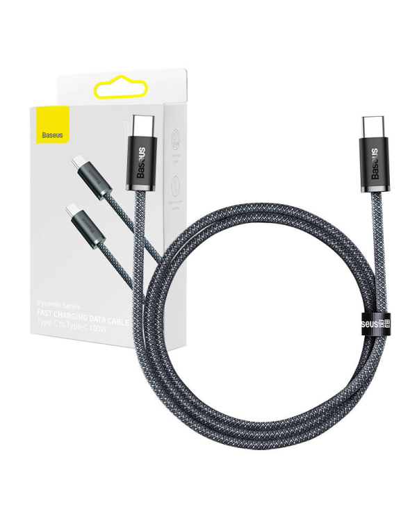 Кабель USB-C - USB-C Baseus Dynamic Series, 100 Вт, 1 м (серый)