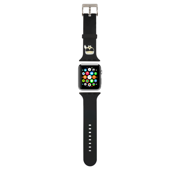 Обложка книги «Karl Lagerfeld Karl Head Watch Strap for Apple Watch 38/40mm Black»