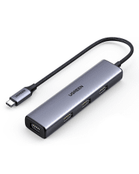 Ugreen USB Type C - 4x USB 3.2 Gen 1 Hub silver (CM473 20841)