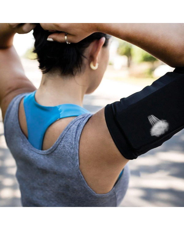 Elastic fabric armband armband for running fitness S black