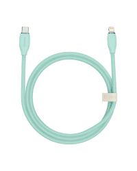 Baseus cable, USB Type C - Lightning 20W cable, 1.2 m long Jelly Liquid Silica Gel - green