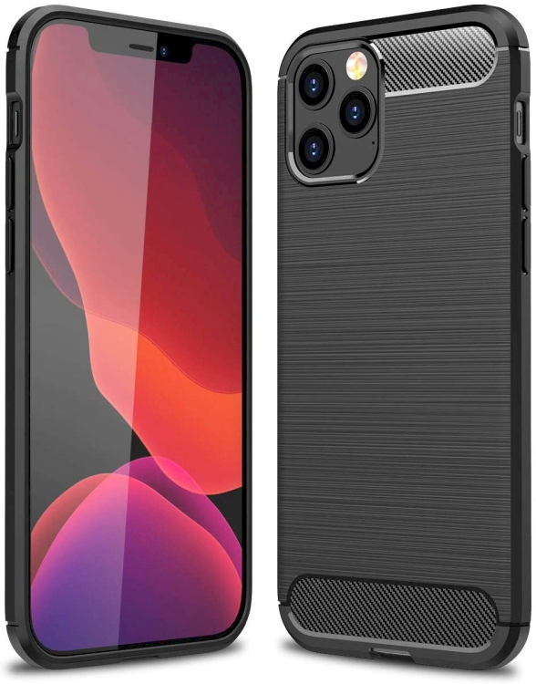 Fusion Trust Back Case Силиконовый чехол для Apple iPhone 12 / 12 Pro Черный