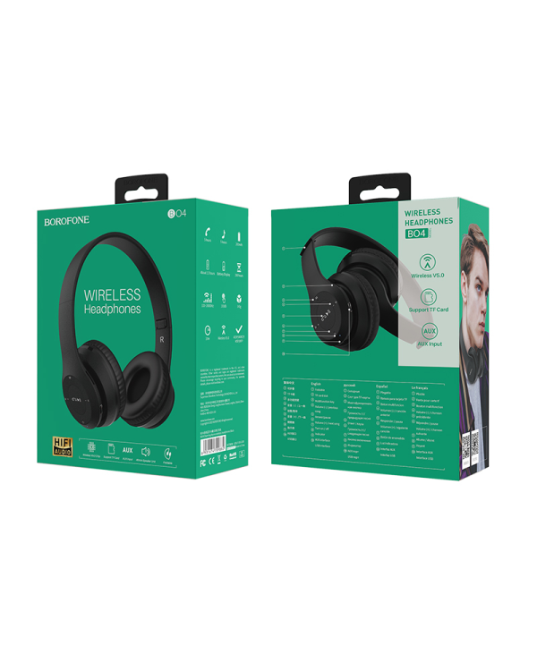 Дополнительное изображение книги «Borofone Headphones BO4 Charming Rhyme Bluetooth black»