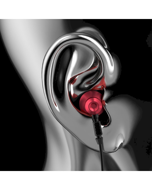 Dudao Metal Wired Earbuds 3.5mm Mini Jack Gray (X2C-Gray)