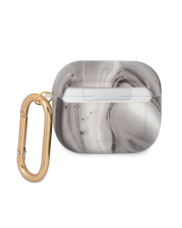 GUA3UNMK Guess TPU Shiny Marble Case for Airpods 3 Black