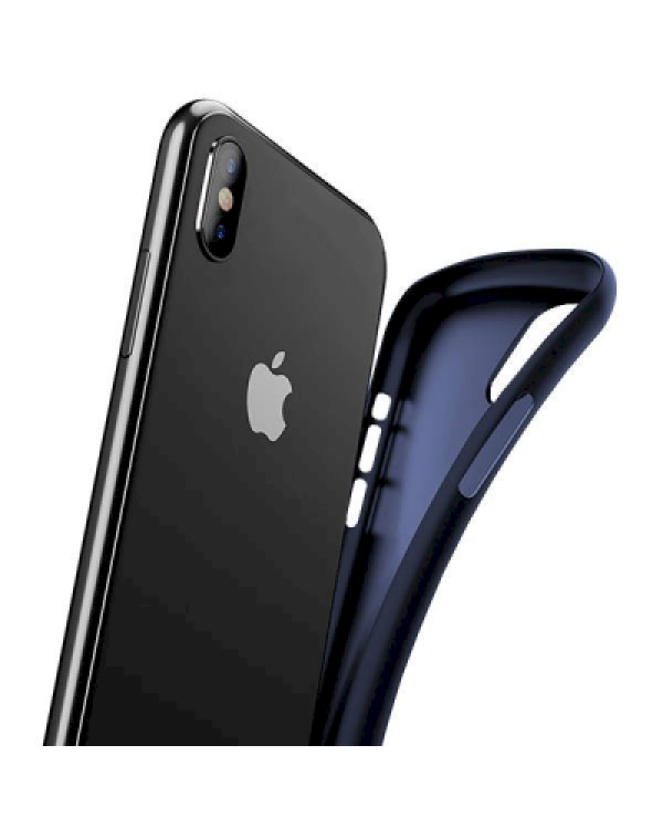 Мягкий матовый силиконовый защитный чехол Fusion для Motorola Moto g84 темно-синий