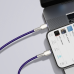 Кабель Baseus Cafule Series USB-C для Lightning, 20 Вт, 2 м (фиолетовый)