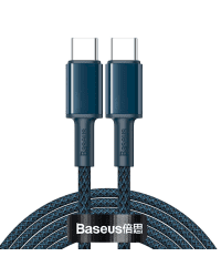 Baseus USB Type C - USB Type C cable Power Delivery Quick Charge 100 W 5 A 2 m blue (CATGD-A03)