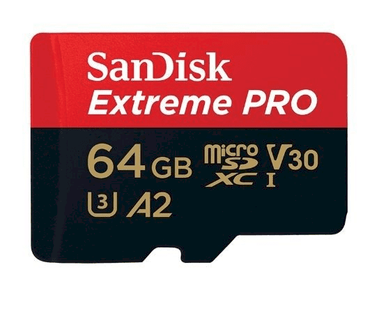 Memory card SanDisk Extreme Pro microSDXC 64GB 170/90 MB/s A2 C10 V30 (SDSQXCY-064G-GN6MA)
