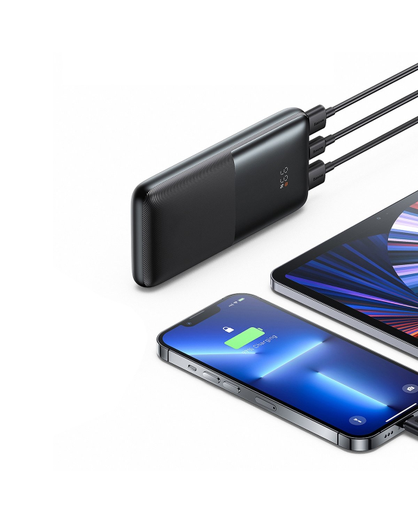 Powerbank Baseus Bipow Pro 10000mAh, 2xUSB, USB-C, 20W (black)