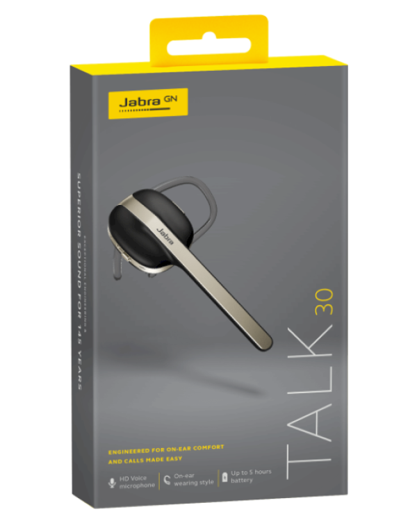 Jabra Talk 30 Bluetooth 3.0 беспроводной наушник с функцией clear sound / HD черный