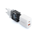 Joyroom JR-TCF05 20W USB-C | USB-A Fast Dual Port Wall Charger - White + USB-C - Lightning 1m