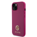 Guess PU 4G Strass Metal Logo Case for iPhone 15 Pink