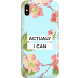 Fusion Actualy I Can Back Case Силиконовый чехол для Apple iPhone 11 Pro Голубой