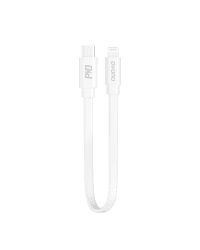 Dudao short USB Type C cable - Lightning 65 W 28 cm Power Delivery white (L6XE white)