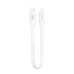 Dudao short USB Type C cable - Lightning 65 W 28 cm Power Delivery white (L6XE white)