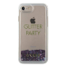 Guess GUHCP7GLUQPU iPhone 6|7|8 |SE 2020 | SE 2022 фиолетовый|пурпурный жесткий чехол Liquid Glitter Party
