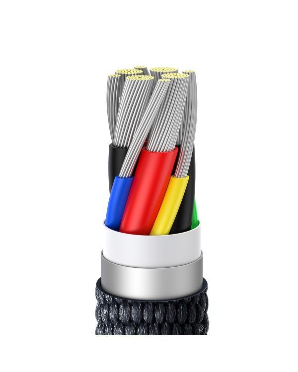 Кабель Baseus Crystal Shine Series Кабель USB для быстрой зарядки и передачи данных USB Type C - USB Type C 100W 2m черный (CAJY000701)