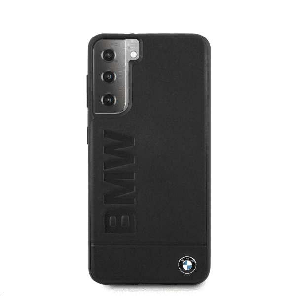 Обложка книги «BMHCS21MSLLBK BMW Leather Hot Stamp Cover for Samsung Galaxy S21+ Black»