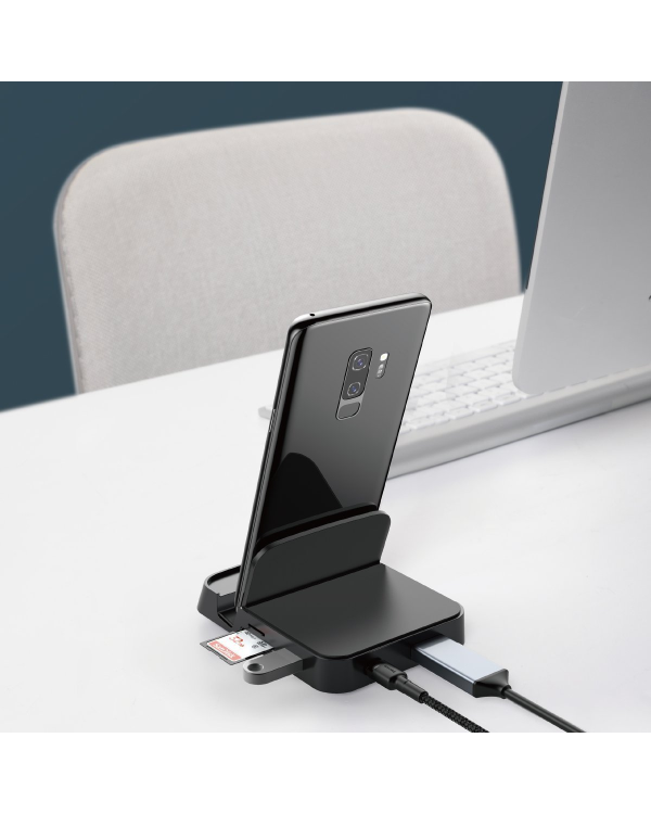 Baseus Mate USB Type-C Hub Desktop Docking Station Stand for Mobile Phone