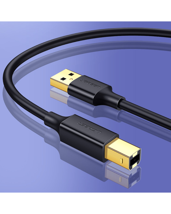 Кабель для принтера Ugreen USB Type B (male) - USB 2.0 (male) 480 Мбит|с 2 м черный (US135 20847)