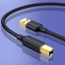 Кабель для принтера Ugreen USB Type B (male) - USB 2.0 (male) 480 Мбит|с 2 м черный (US135 20847)