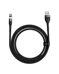 Baseus Zinc USB - USB Type C magnetic data charging cable Quick Charge AFC 1 m 5 A black and gray (CATXC-NG1)