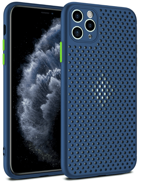 Fusion Breathe Case Силиконовый чехол для Samsung A715 Galaxy A71 Синий