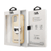 KLHCP12MCHTUGLGO Karl Lagerfeld Choupette Head Glitter Case for iPhone 12/12 Pro 6.1 Gold