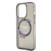 Guess PC|TPU Flowers Ring Glossy Logo MagSafe Case for iPhone 15 Pro Black