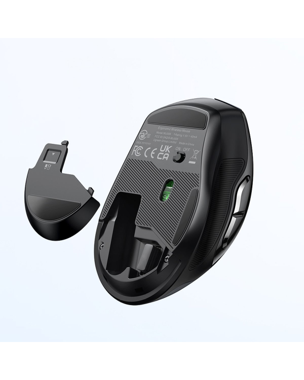 Оптическая беспроводная мышь Ugreen USB 2,4 ГГц 4000 DPI черная (MU006)