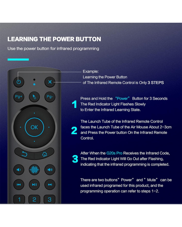 Fusion G20S PRO BT универсальный беспроводной | bluetooth-пульт с голосовым управлением, гироскопом и подсветкой для Smart TV | Android | PC