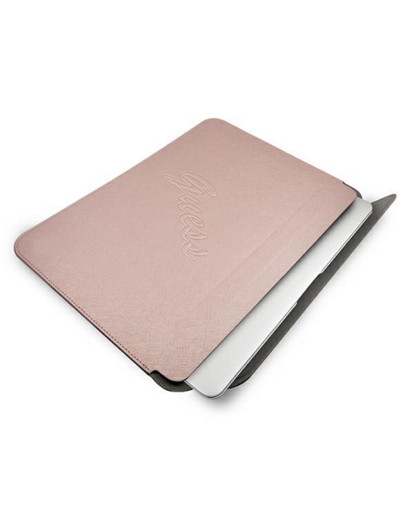 Original GUESS Laptop Sleeve Saffiano Script GUCS13PUSASPI 13 inches pink