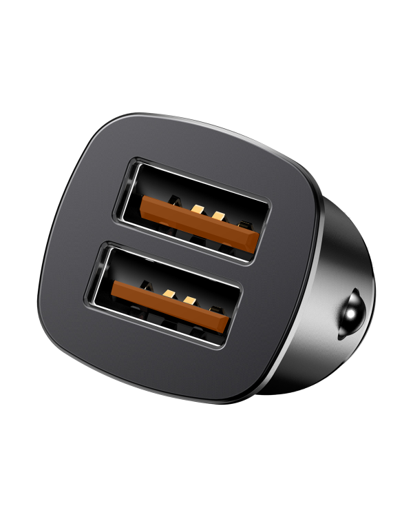 Дополнительное изображение книги «Baseus Square Car Charger 2xUSB QC3.0 5A 30W (Black)»