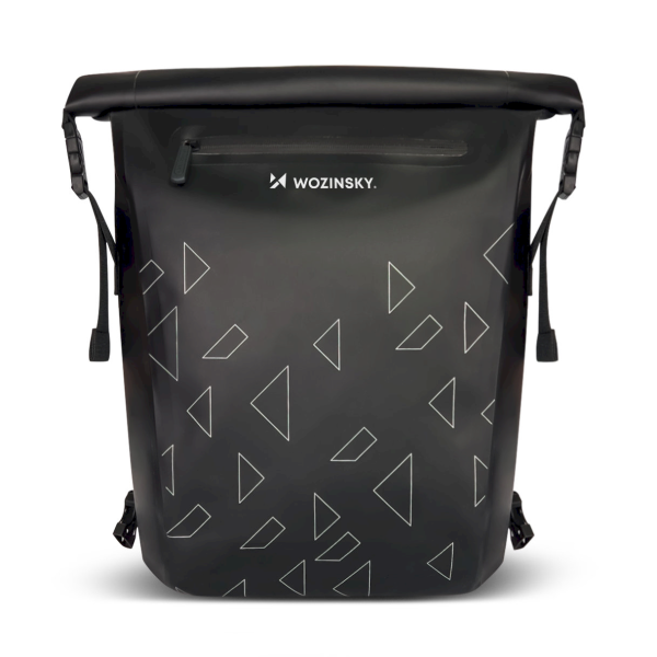 Wozinsky waterproof backpack bike bag 2in1 23l black (WBB31BK)