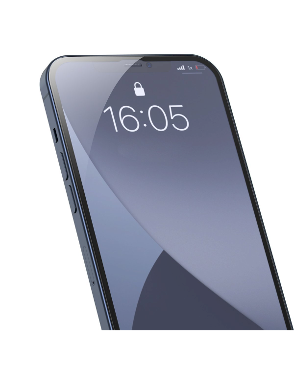 Baseus SGAPIPH61P-TE01 защитное стекло для экрана Apple iPhone 12 / 12 Pro черное (2 штуки)