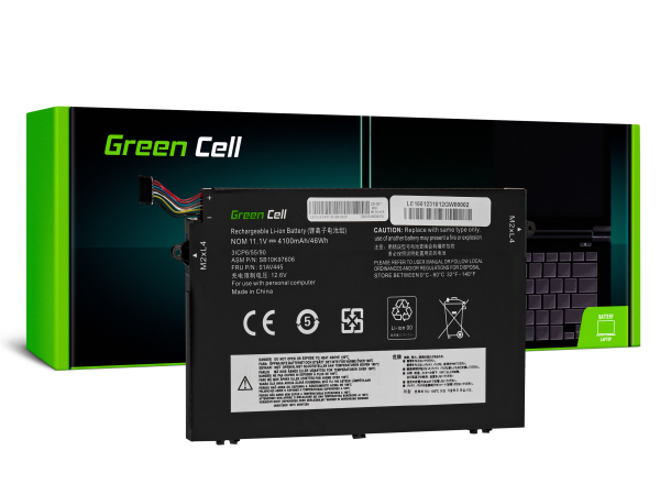 Green Cell Аккумулятор L17C3P51 L17L3P51 L17M3P51 L17M3P52 для Lenovo ThinkPad E480 E485 E490 E495 E580 E585 E590 E595