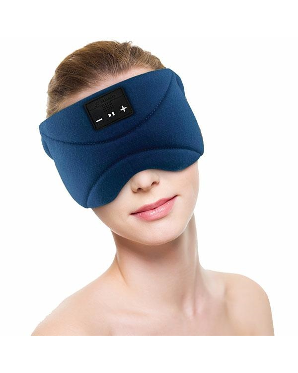 Маска для глаз для сна с функцией bluetooth | голубая