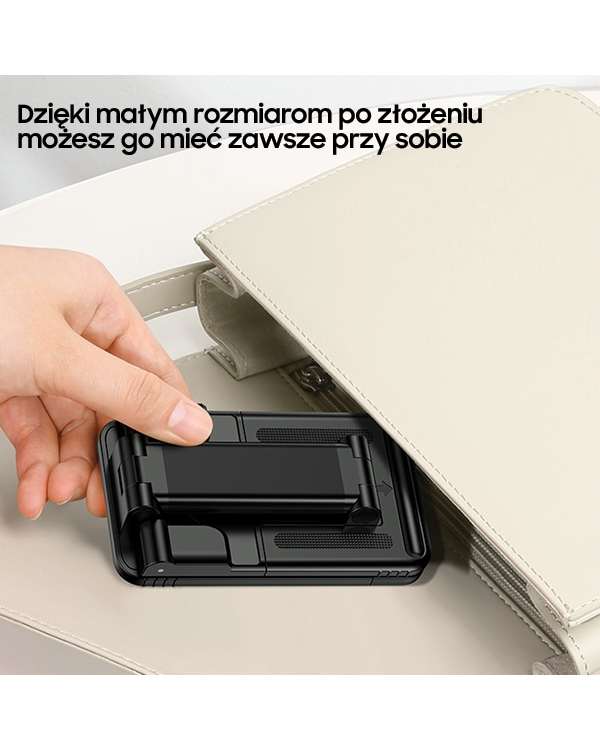 USAMS Uchwyt biurkowy na telefon|tablet czarny|black ZJ59ZJ01 (US-ZJ059)