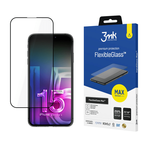 Apple iPhone 15 Pro Max - 3mk FlexibleGlass Max™ screen protector Apple iPhone 15 Pro Max - 3mk FlexibleGlass Max™ screen protector