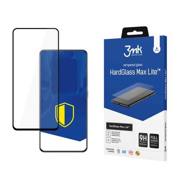 Обложка книги «Vivo iQOO 8 5G Black - 3mk HardGlass Max Lite™ screen protector»
