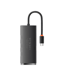 Baseus Lite Series Hub 4in1 USB-C to 4x USB 3.0 + USB-C, 25cm (Black)
