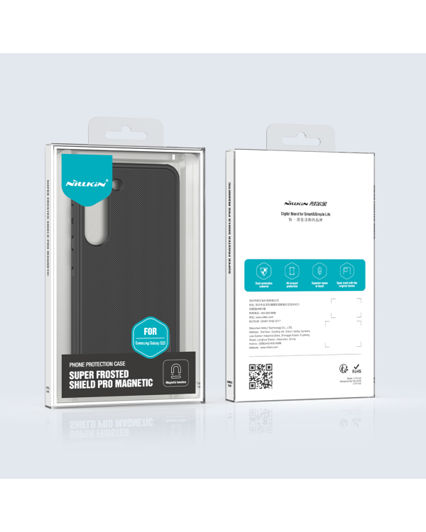 Дополнительное изображение книги «Nillkin Super Frosted PRO Magnetic Back Cover for Samsung Galaxy S23 Black»