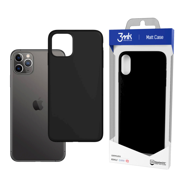 Apple iPhone 11 Pro Max - 3mk Matt Case black Apple iPhone 11 Pro Max - 3mk Matt Case black