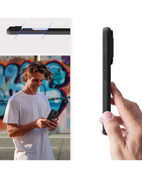 Tech-Protect Velar Cam+ case for Xiaomi Redmi Note 13 Pro 5G | Poco X6 5G - black