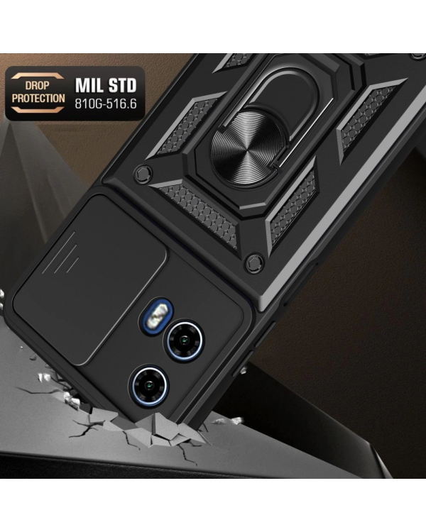 Tech-Protect CamShield Pro Case for Motorola Moto G24 | G24 Power | G04 - Black