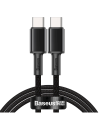 USB-C to USB-C Cable Baseus High Density Braided, 100W, 2m (Black)