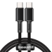 USB-C to USB-C Cable Baseus High Density Braided, 100W, 2m (Black)