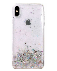 Fusion Glue Glitter Back Case Силиконовый чехол для Samsung A217 Galaxy A21S Прозрачный