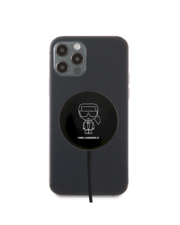 KLCBMSIKBK Karl Lagerfeld Outline 15W Wireless Charger Magnetic Black